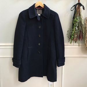 J.Crew Navy Wool Coat